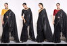 Black Berry By Kala Jamun Fancy Satin Party Wear Saree Exporters In India